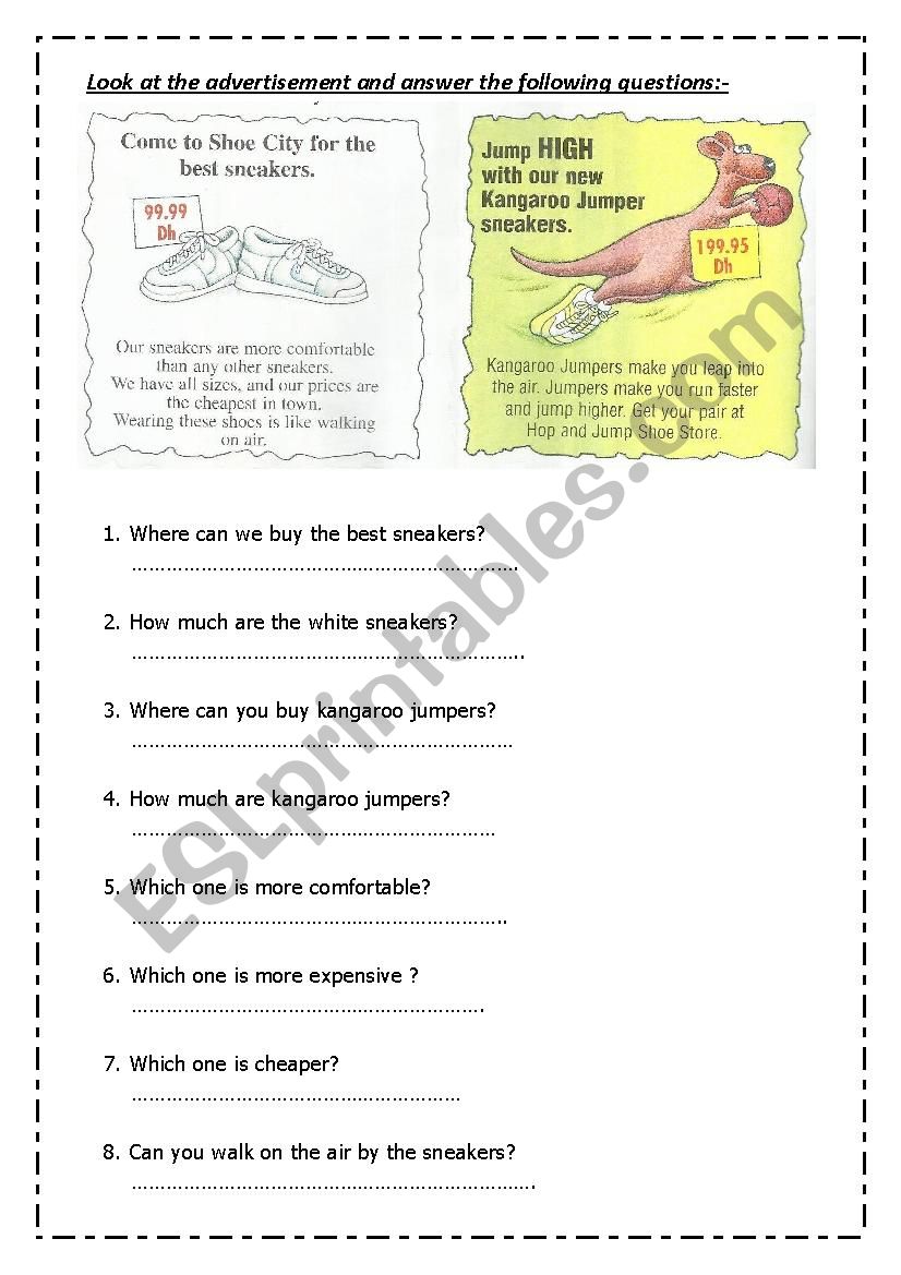 clothes  worksheet