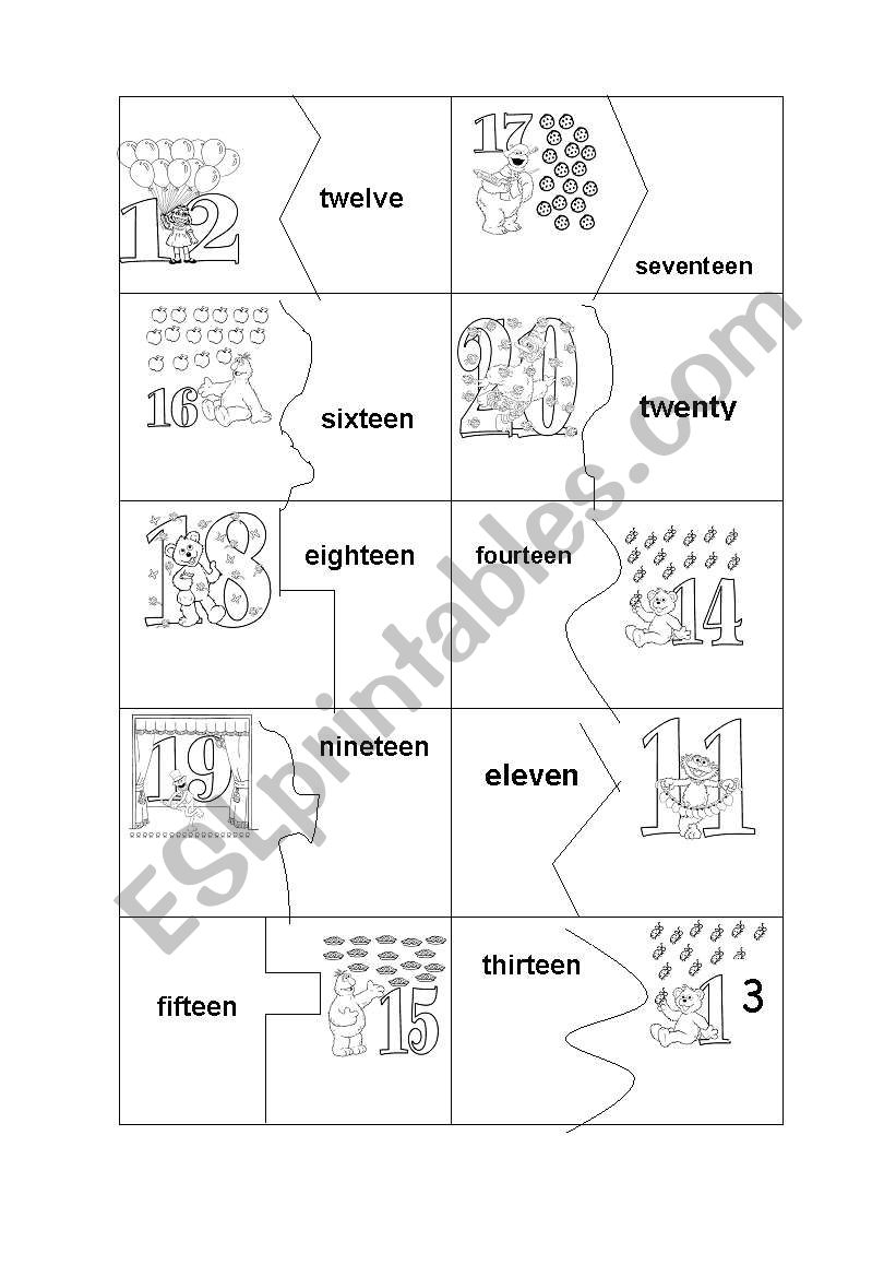 numbers-puzzle worksheet