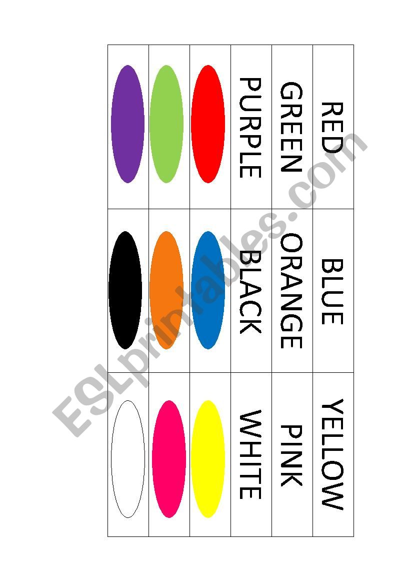 Colors Memory Game worksheet