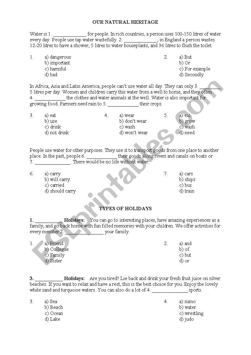 Text Completion  worksheet