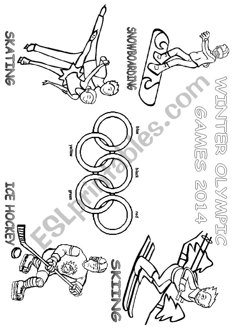 Winter Olympic Games worksheet