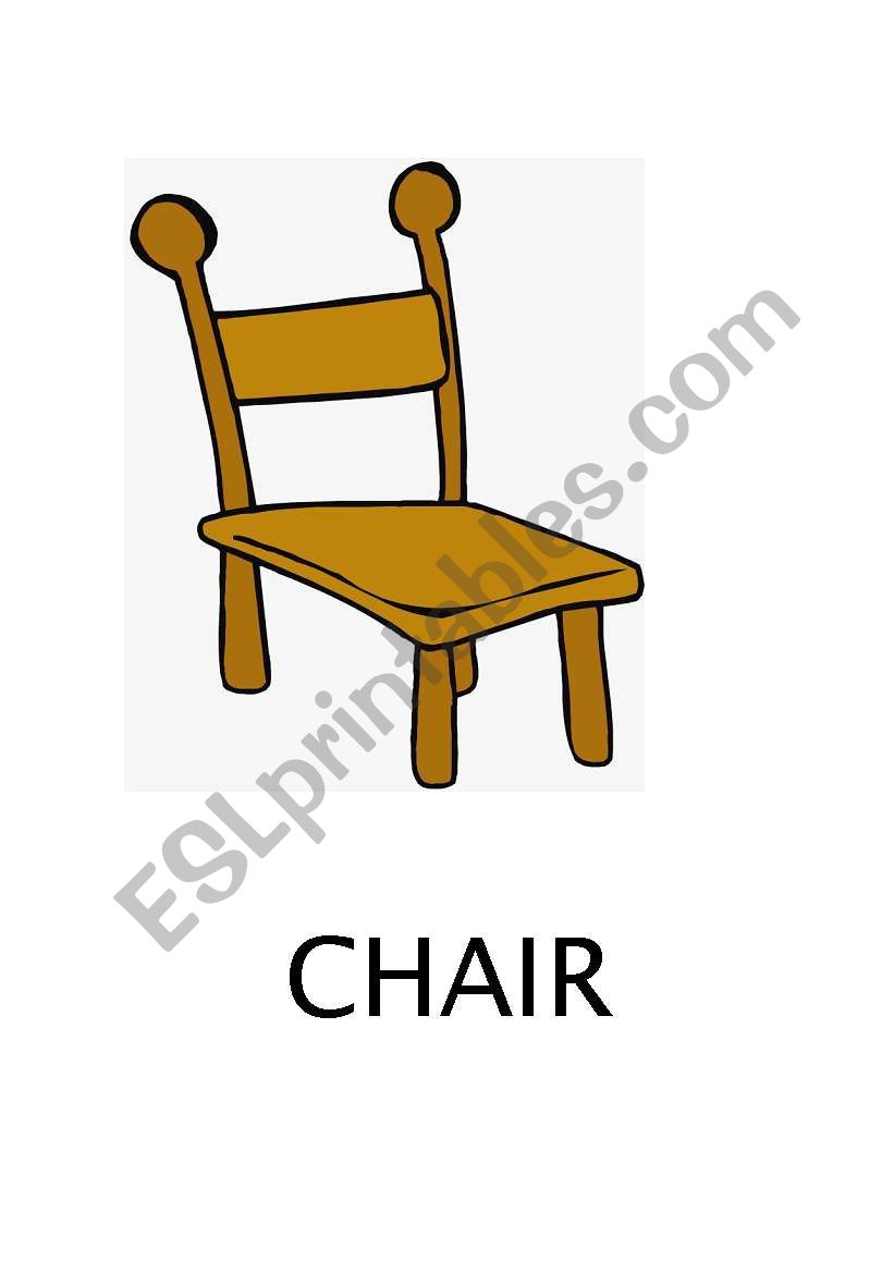 English worksheets: Chair