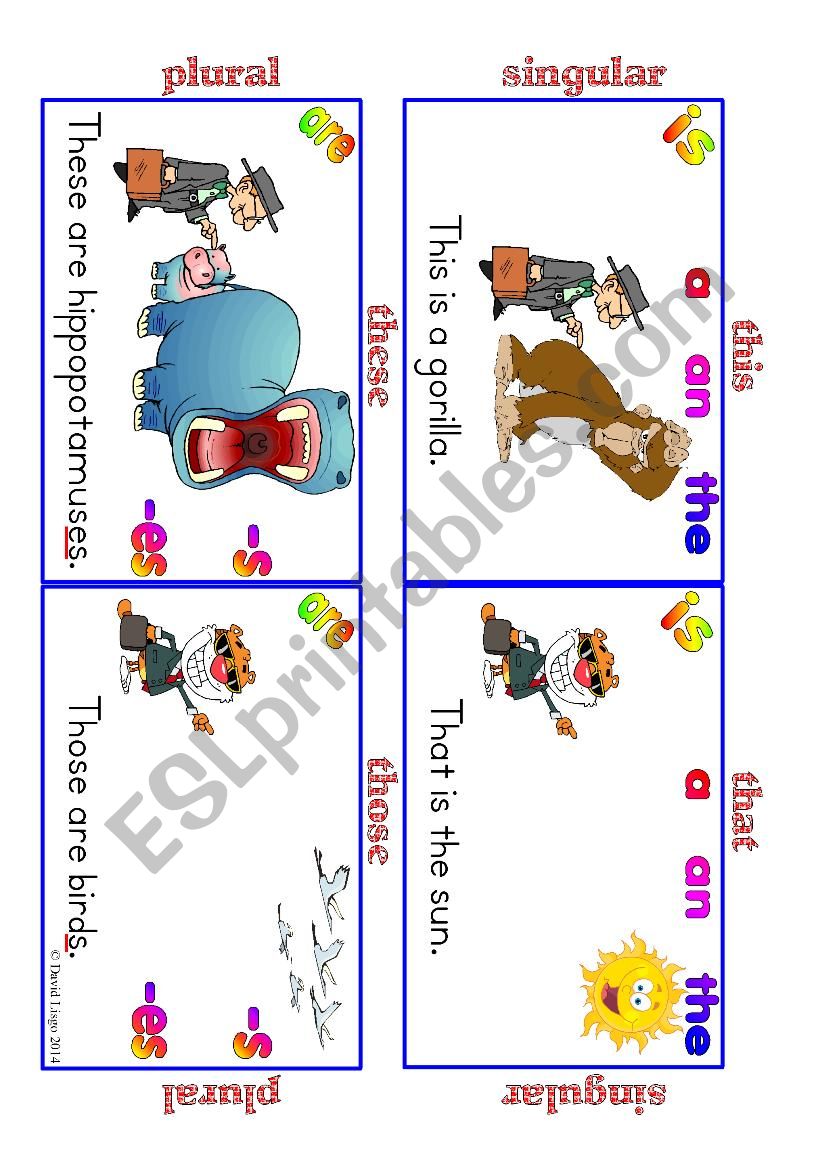 Demonstrative Pronoun Poster worksheet