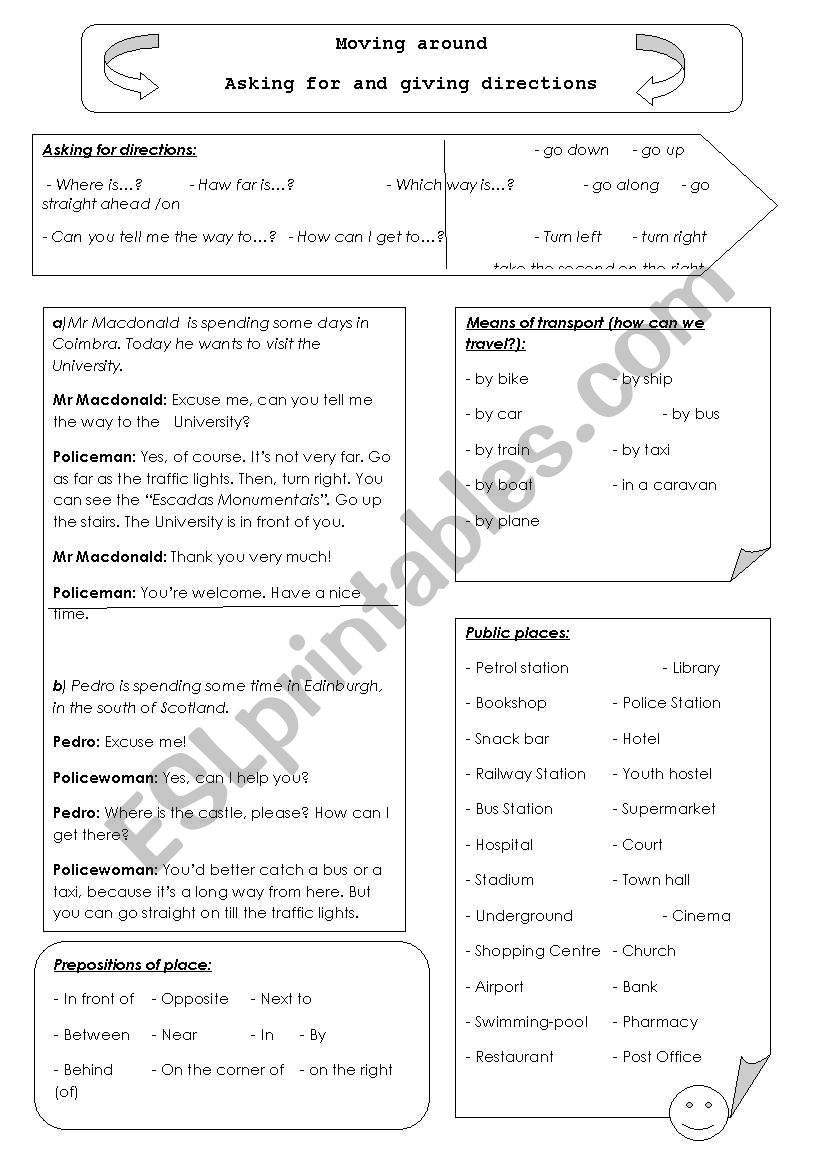 Moving around worksheet