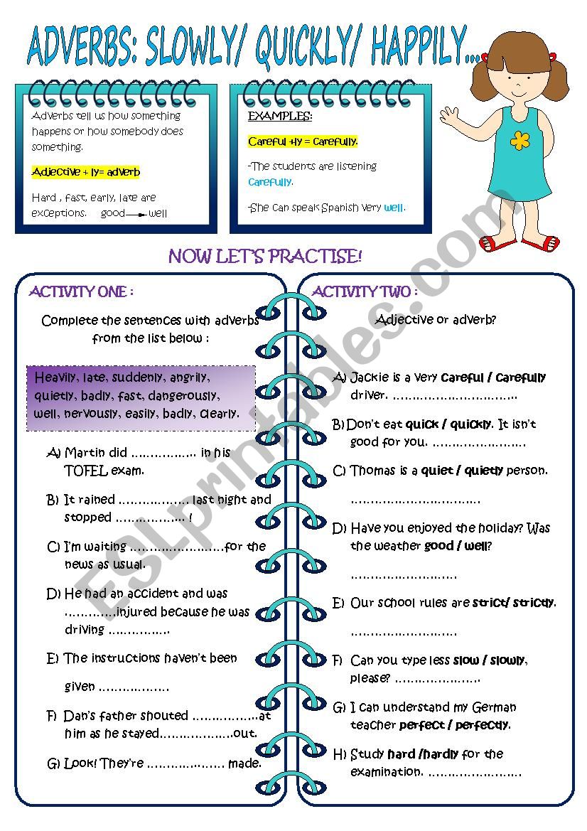 ADVERBS worksheet