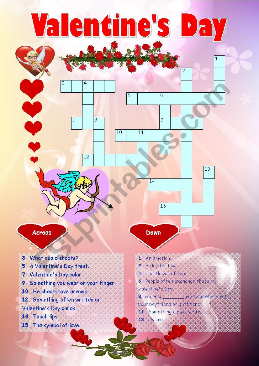 ValentineÂ´s Day. worksheet