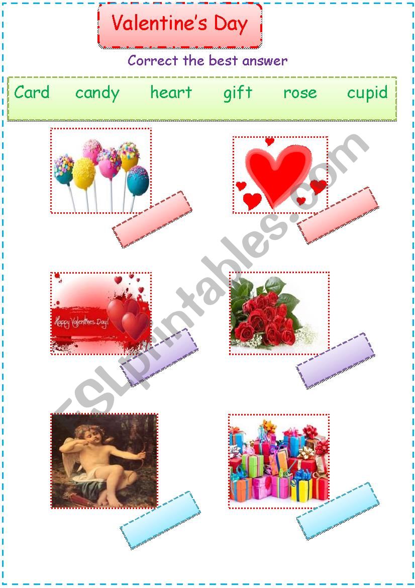 valentines day worksheet