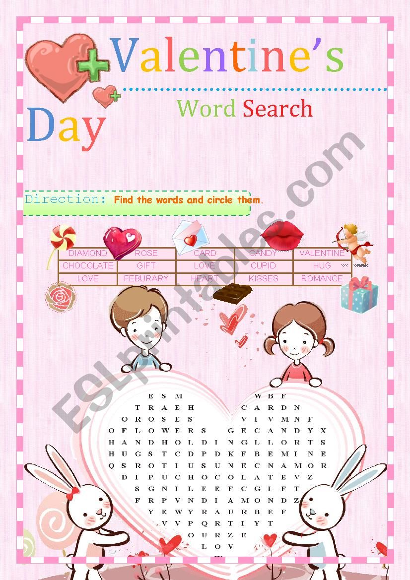 word search worksheet
