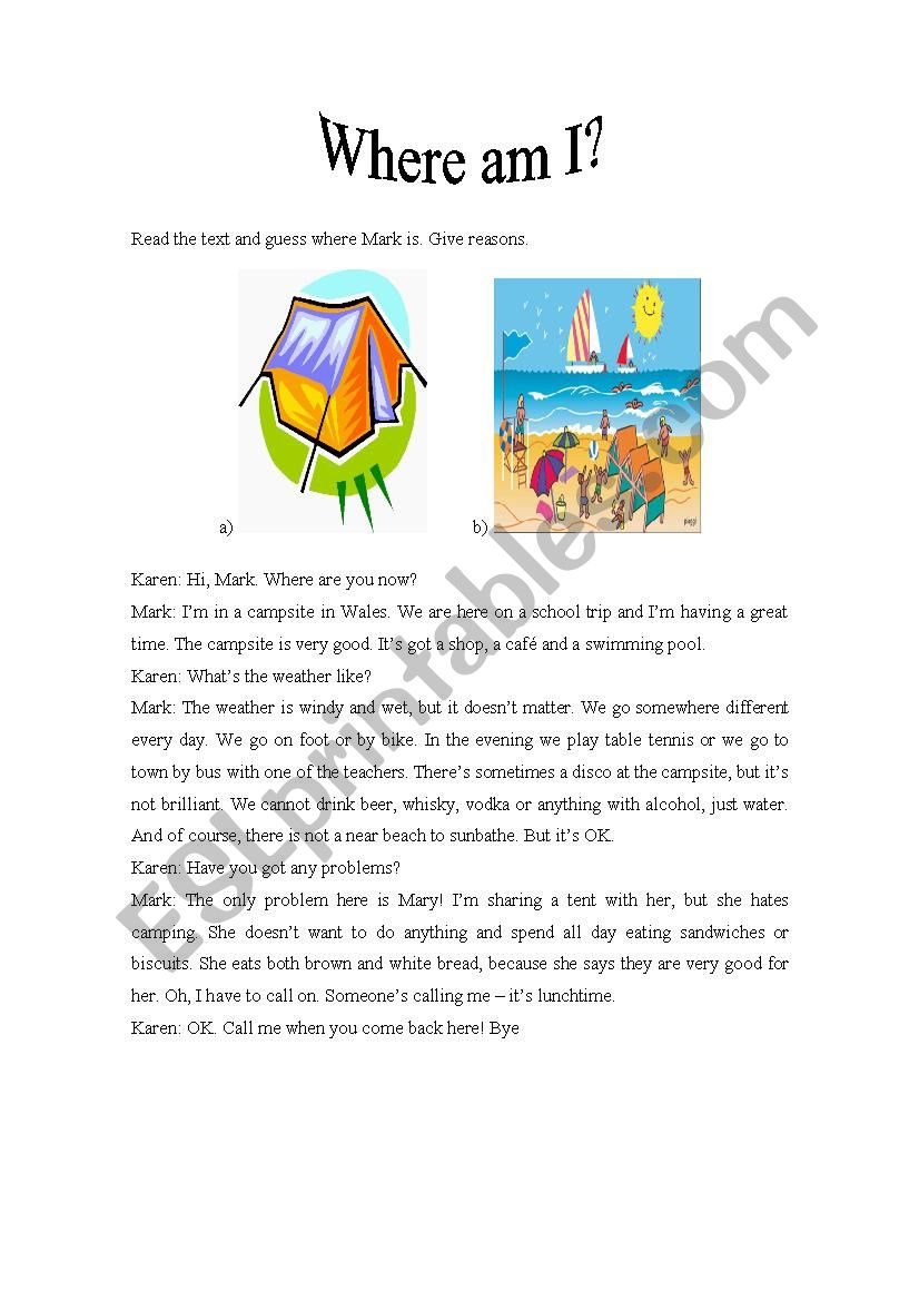 holidays - ESL worksheet by maria343