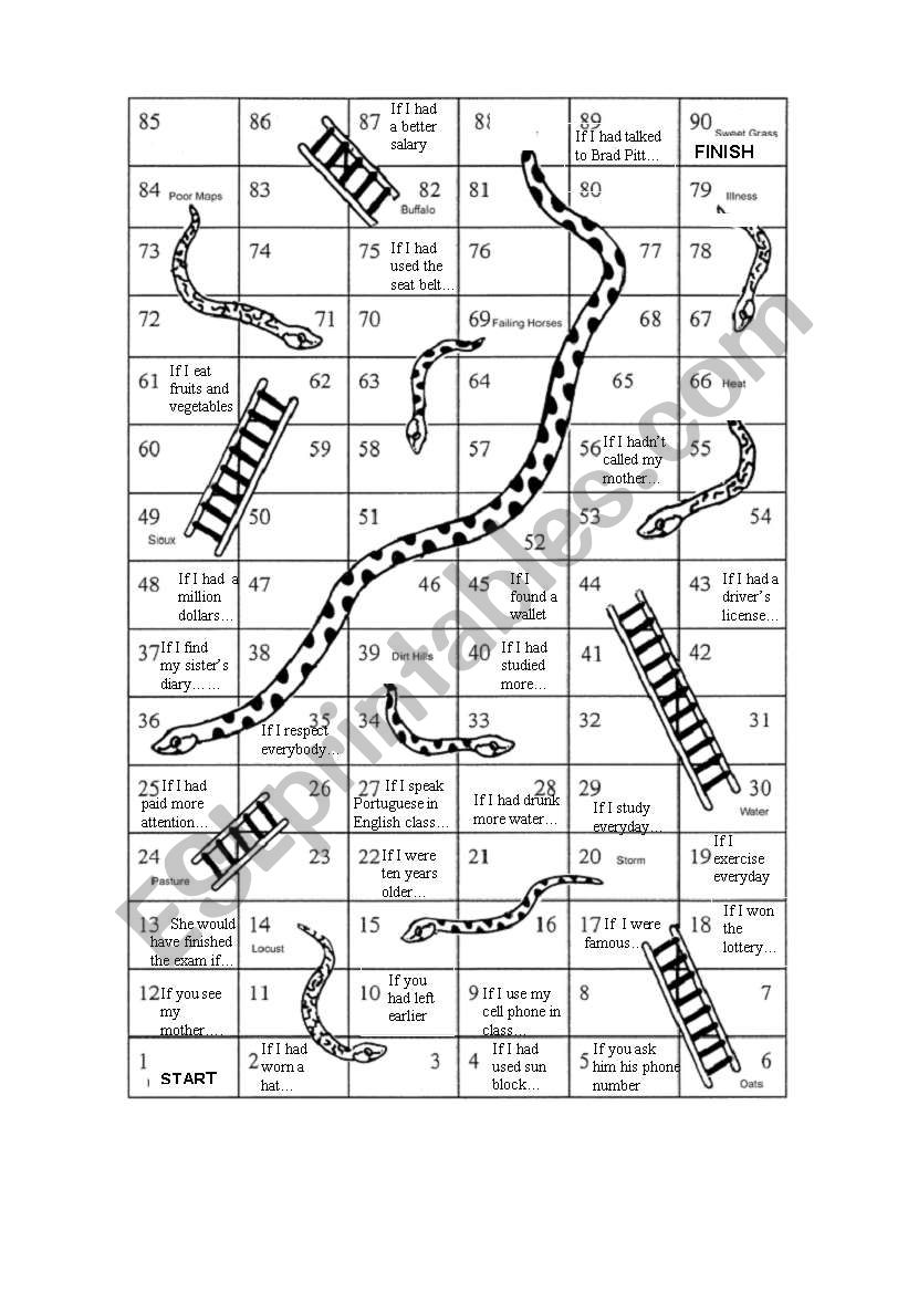 snakes and ladders conditionals