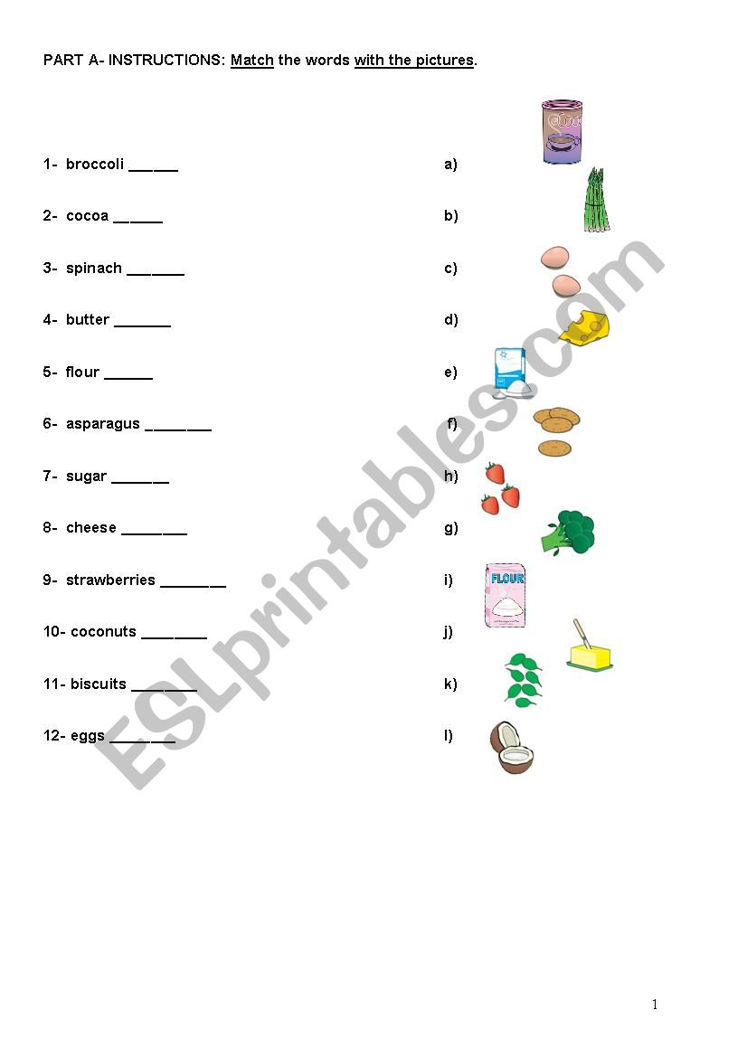 food-some-any worksheet