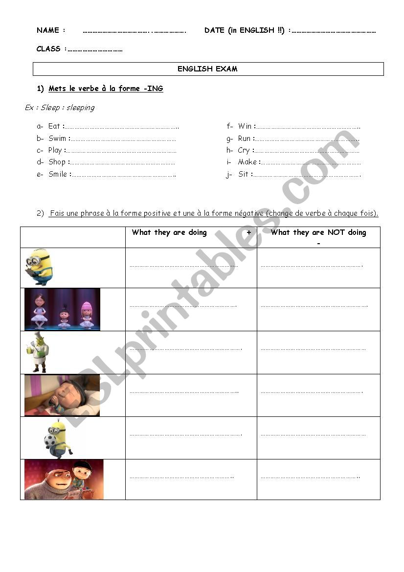 Exercice Be Ing Present Simple Exercice Be + Ing Présent Simple - Communauté MCMS