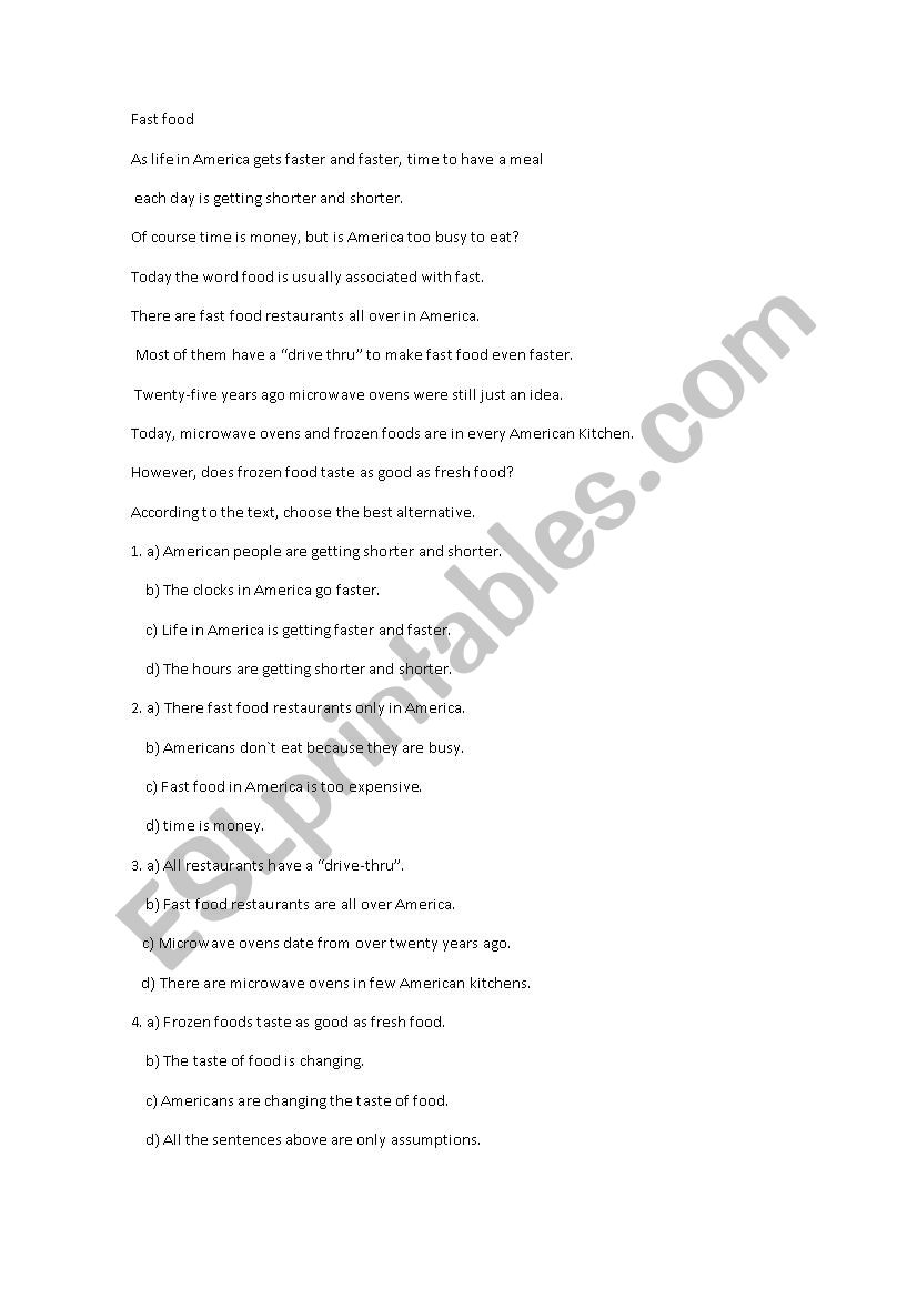 conversatio worksheet