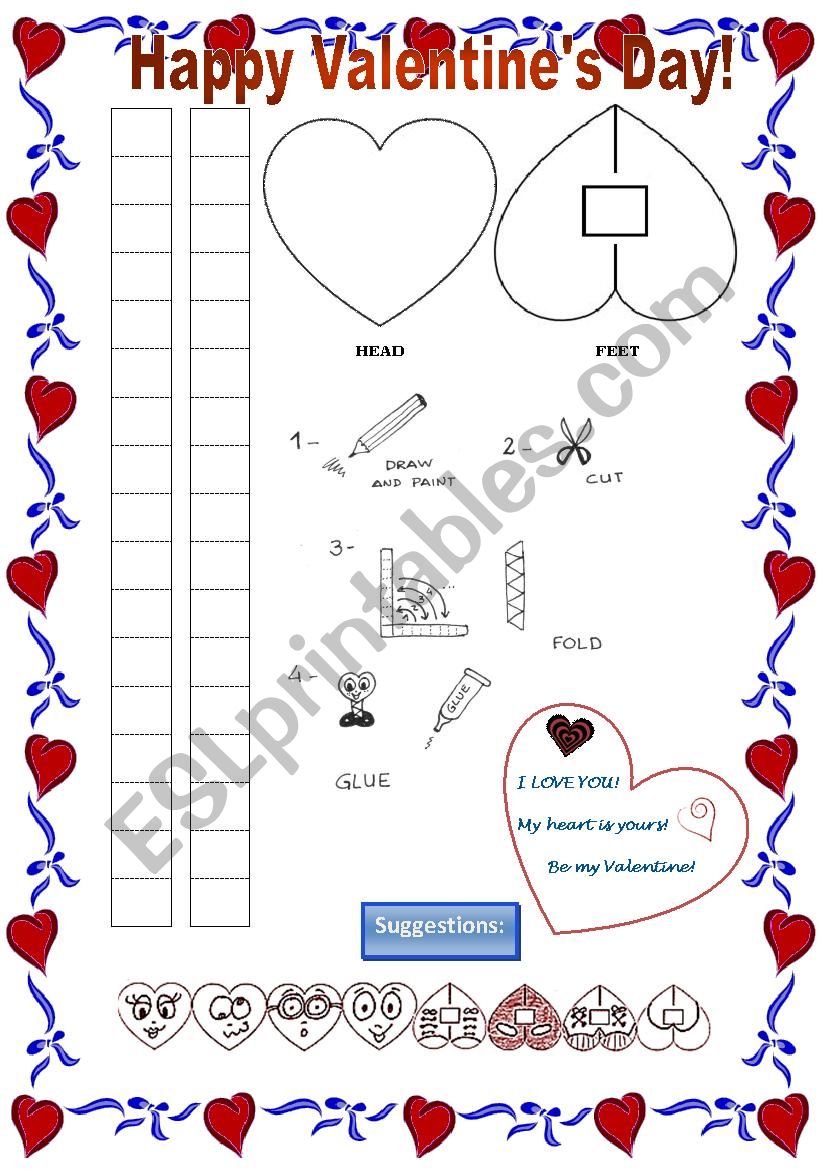 Valentines Day worksheet