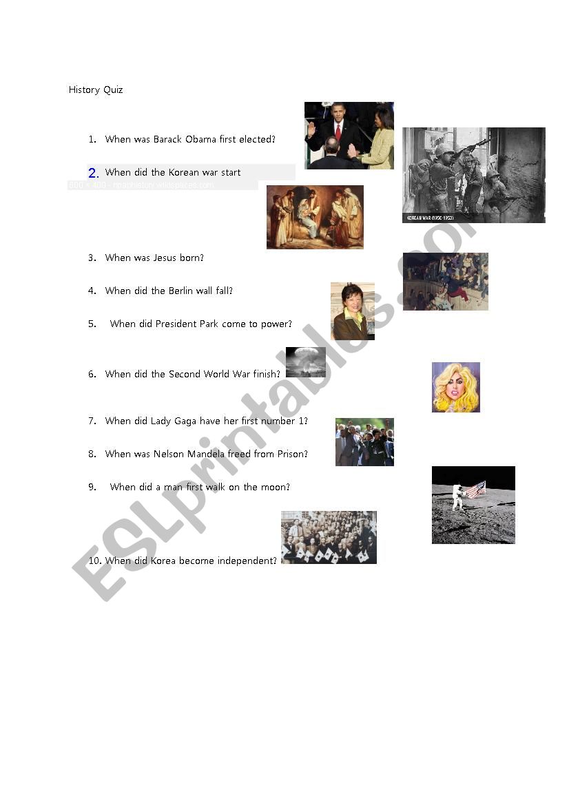 Henry Williams worksheet