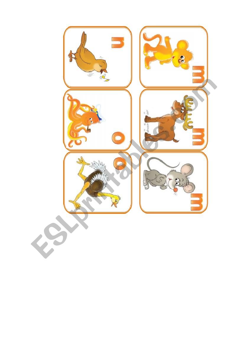 animals flashcards. part 8 worksheet