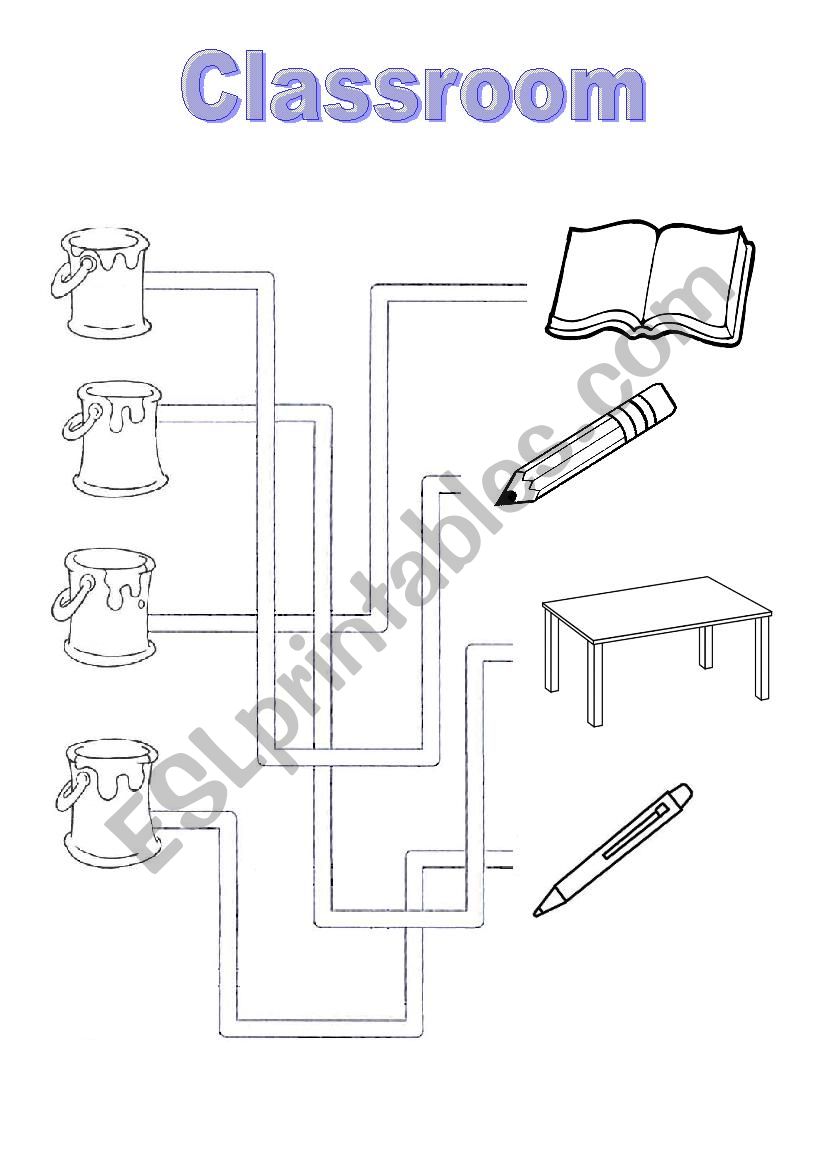 Classroom vocabulary - preschool activity 