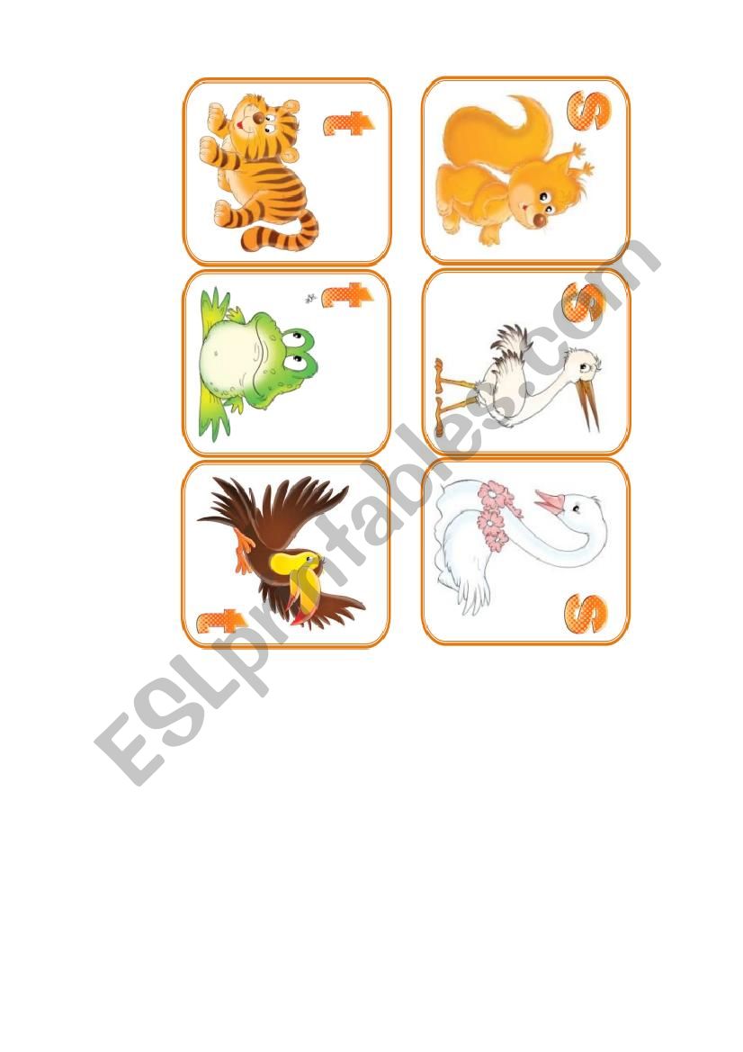 animals flashcards. part 12 worksheet