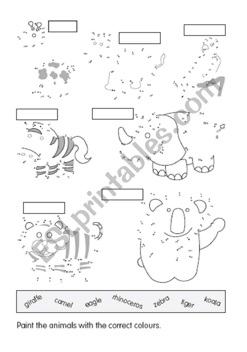 Wild animls 2 worksheet