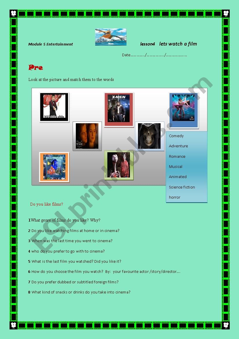 let s watch a film module 5 lesson 4 9th form