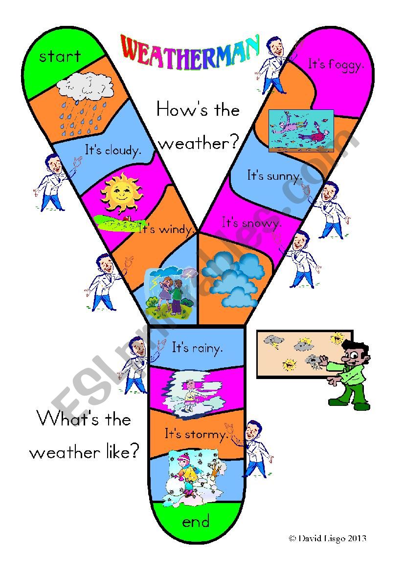 Y Track Weatherman and Talking Card with blank capital Y