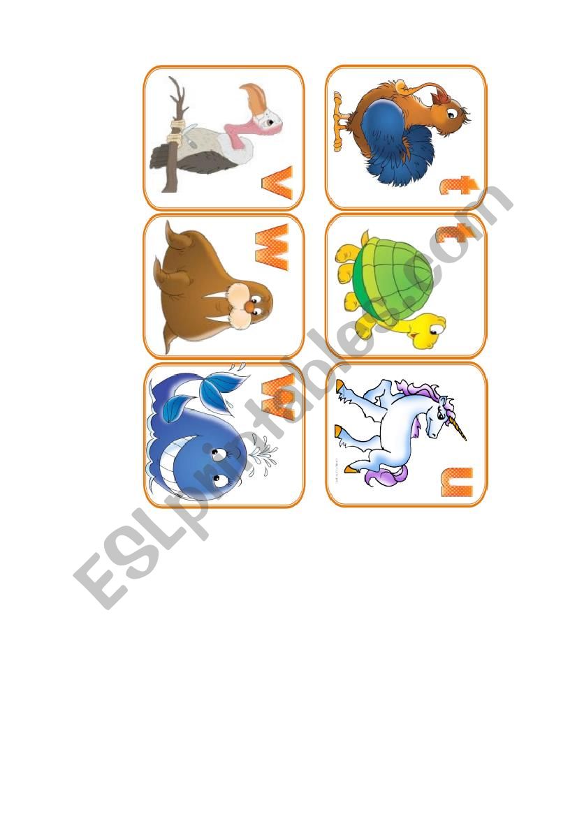 animals flashcards. part 13 worksheet