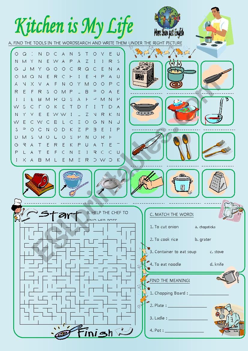 KiTChEn ToOL worksheet