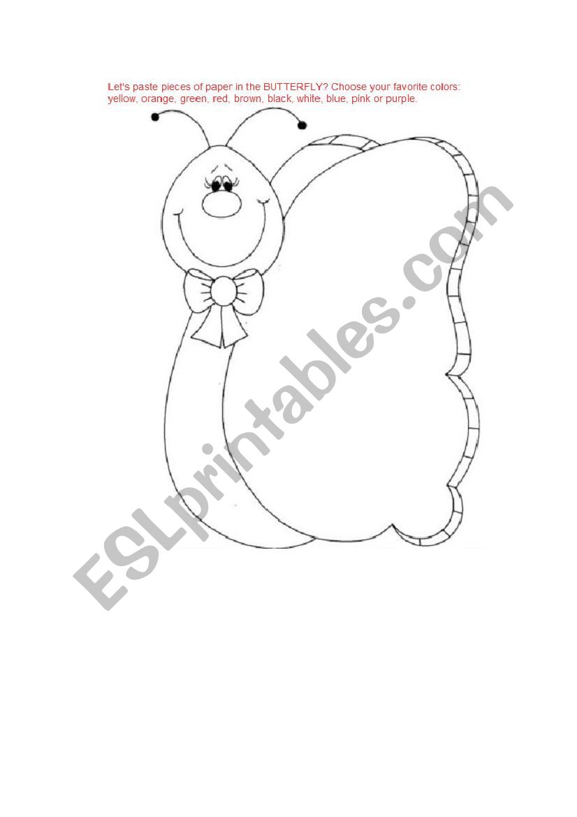 Lets make art! worksheet