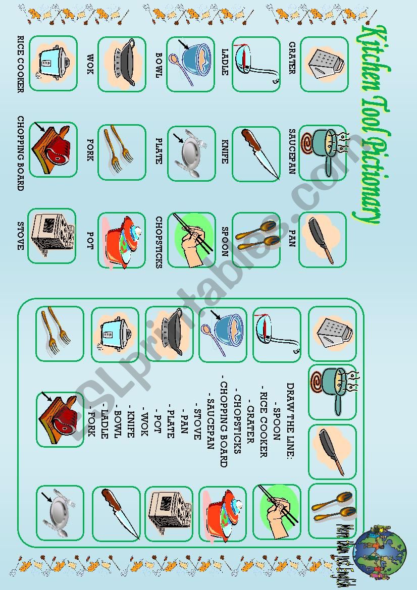 KiTChEn ToOL part 2 worksheet