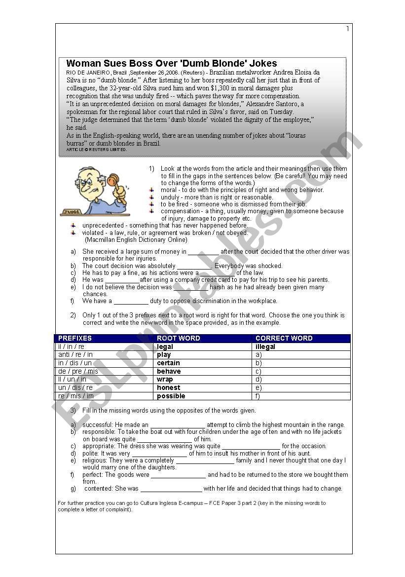 prefixes and suffixes worksheet