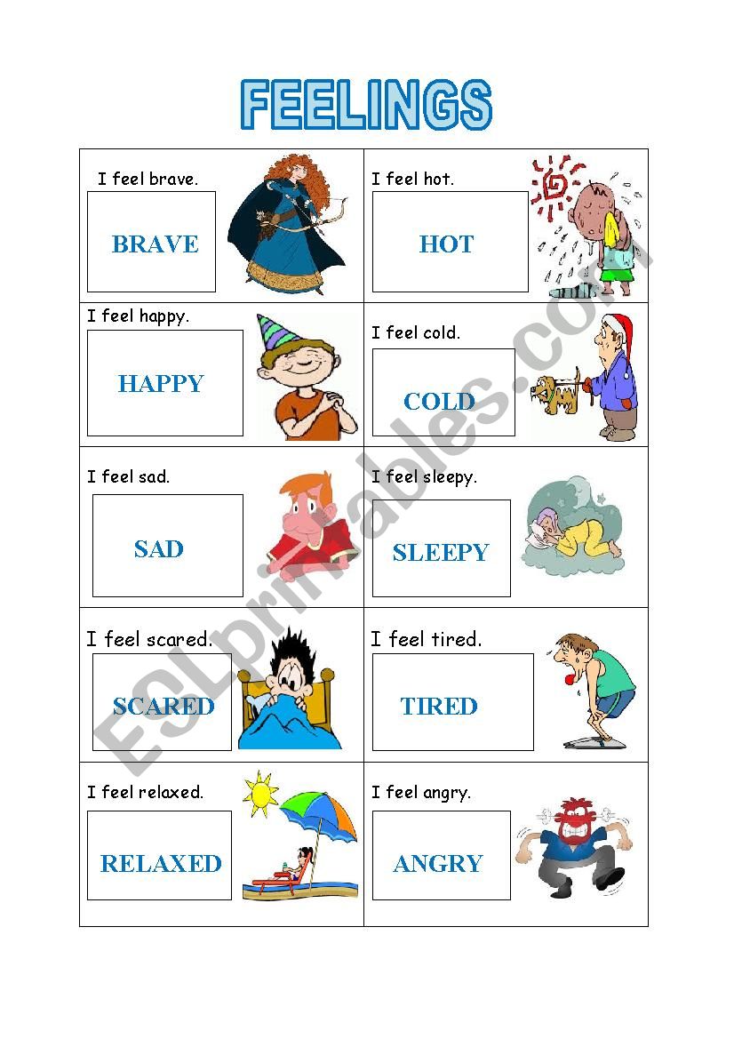 Feelings worksheet