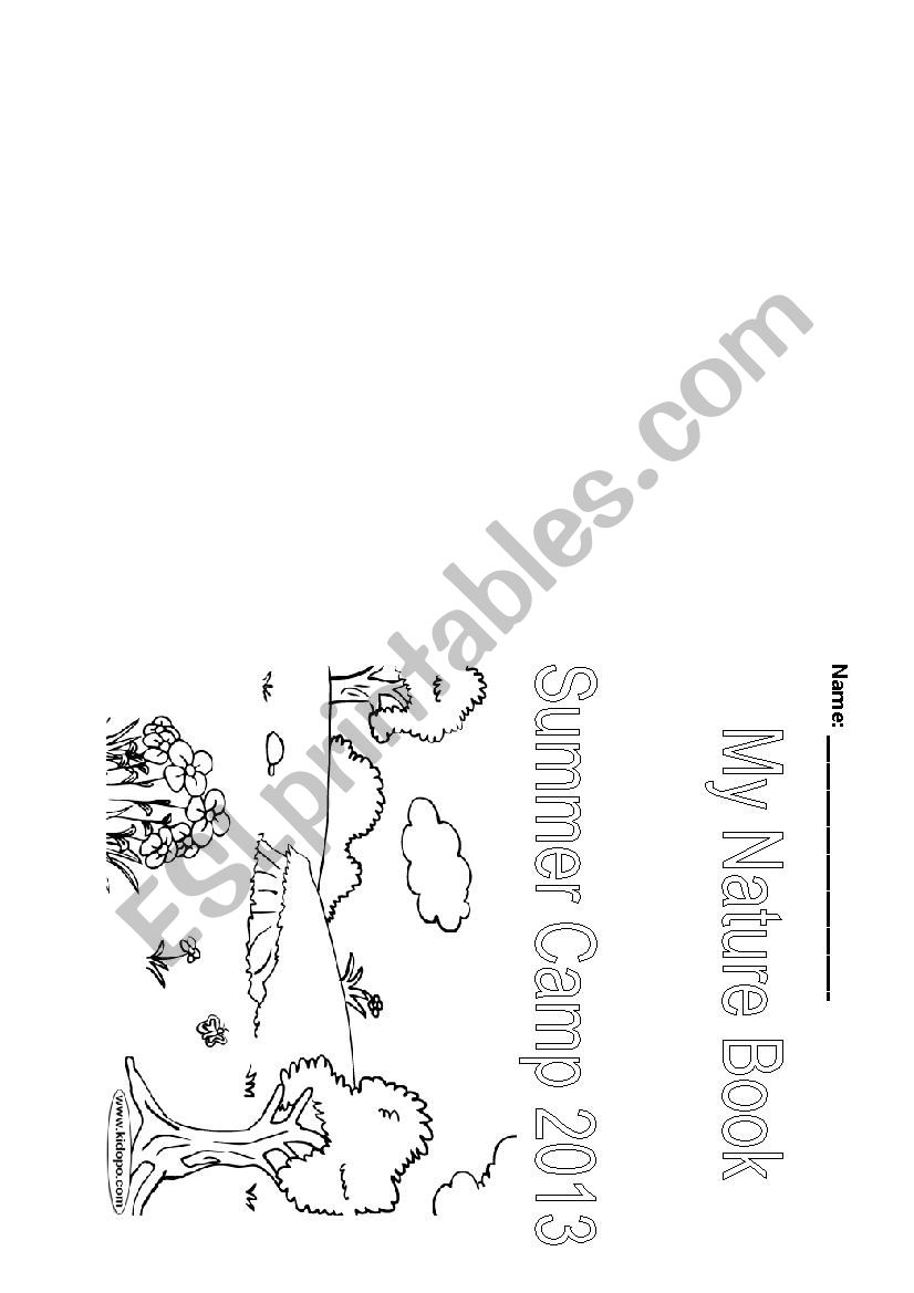 Summer Camp Nature Booklet - low level