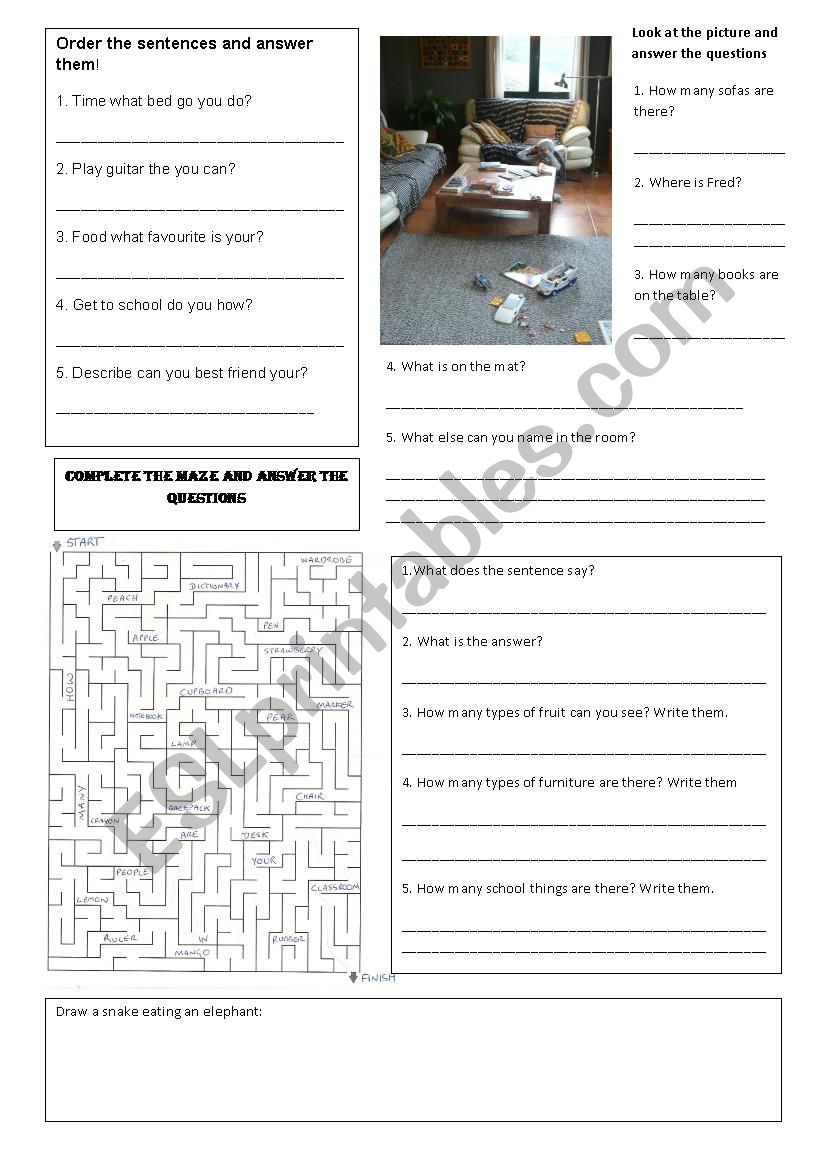 Multi sheet essentials worksheet