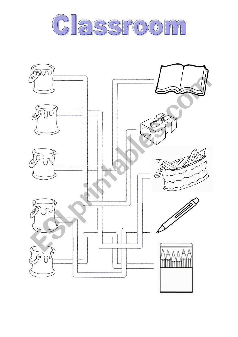 Classroom vocabulary - preschool activity 2