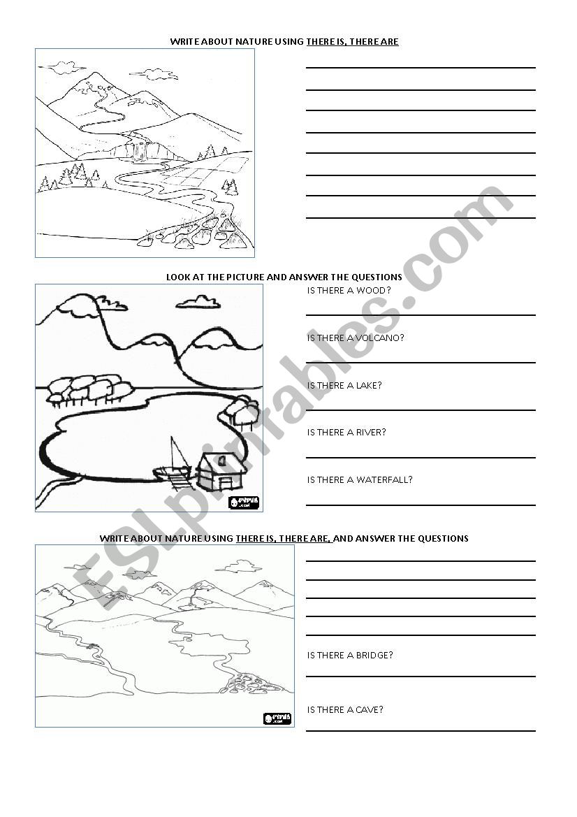 places and jobs worksheet