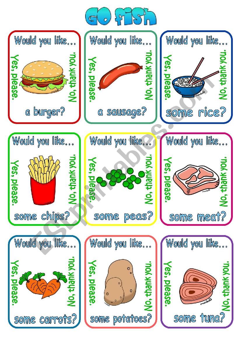 Would you like a/some ...? + food (1/2)