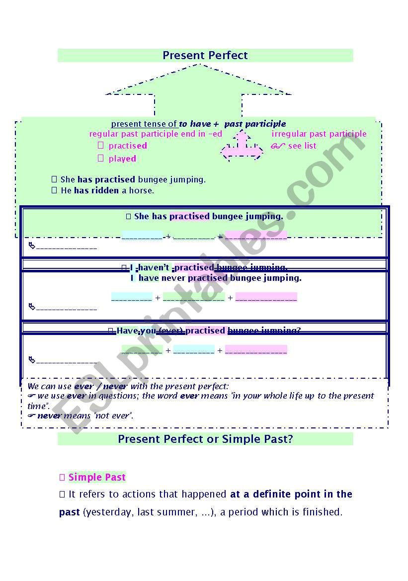 Present Perfect worksheet