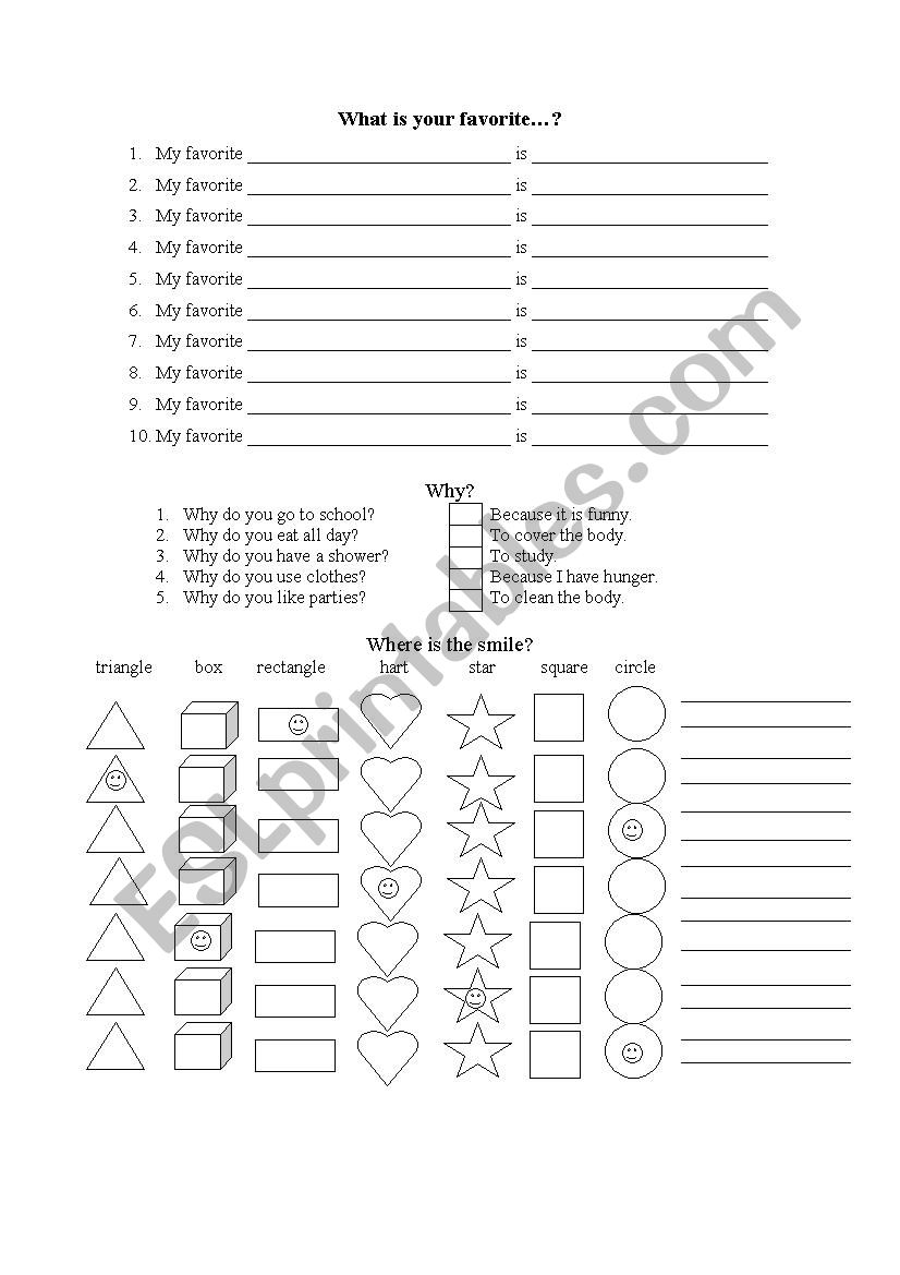 WH Questions worksheet