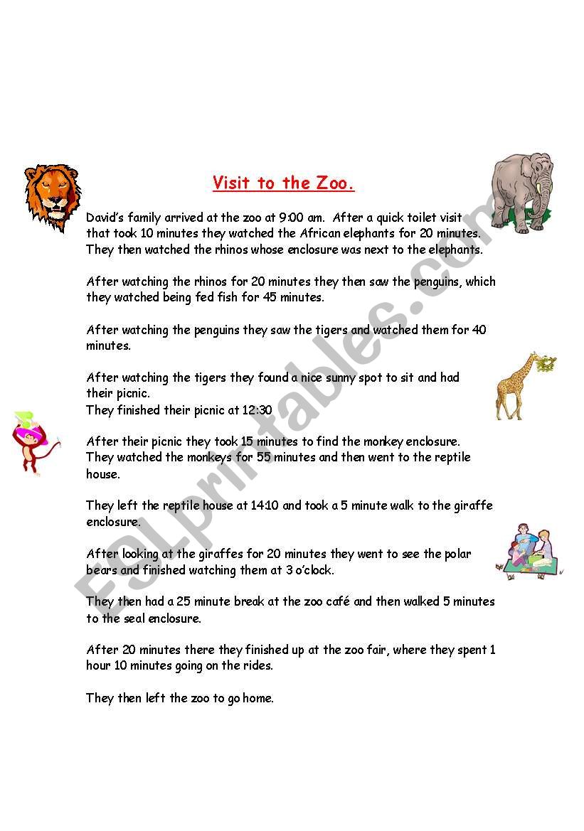 we will visit the zoo adverb