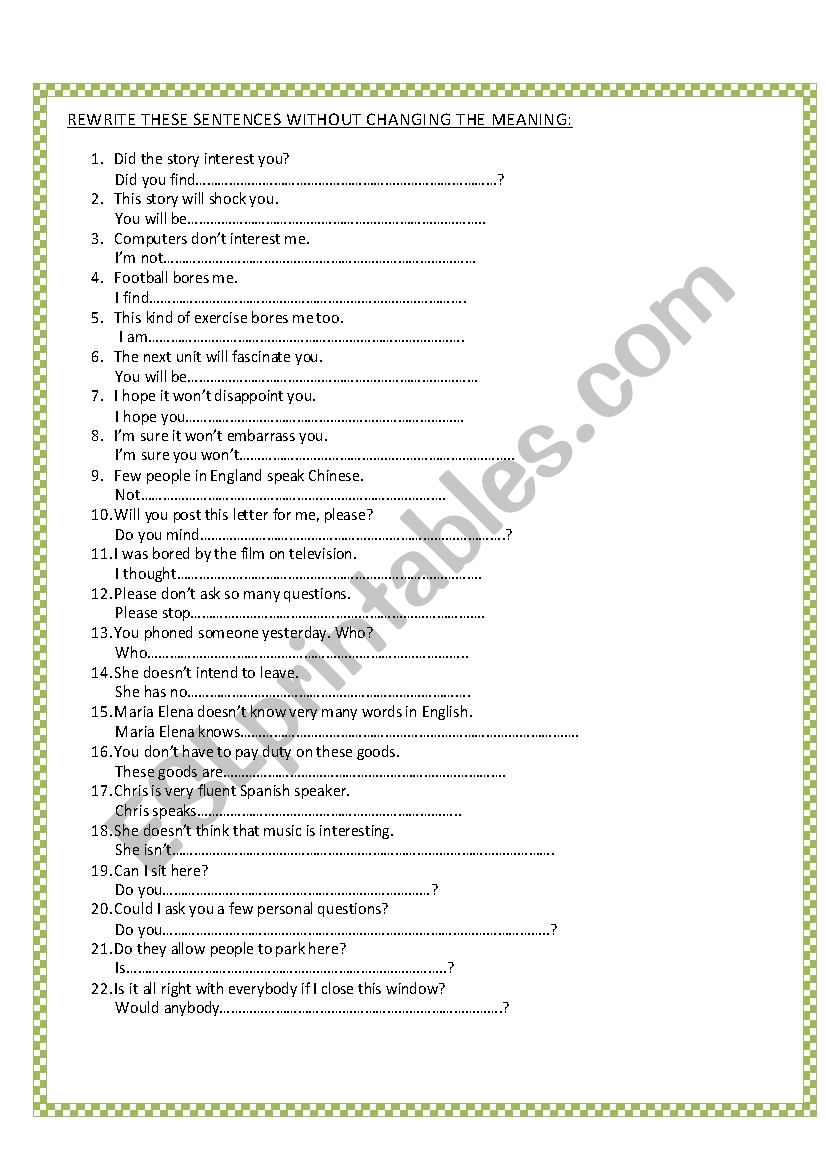 rewrite-the-sentences-esl-worksheet-by-agusjavier