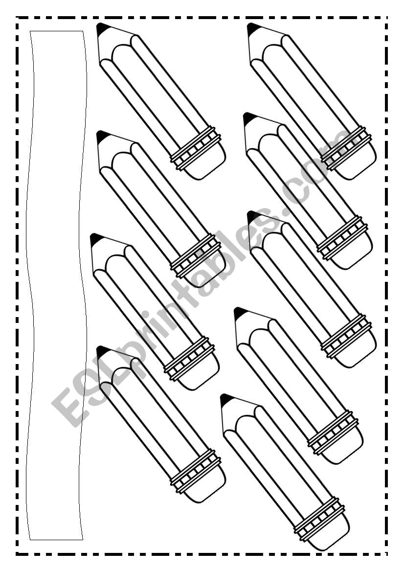 numbers of classroom objects 1-10