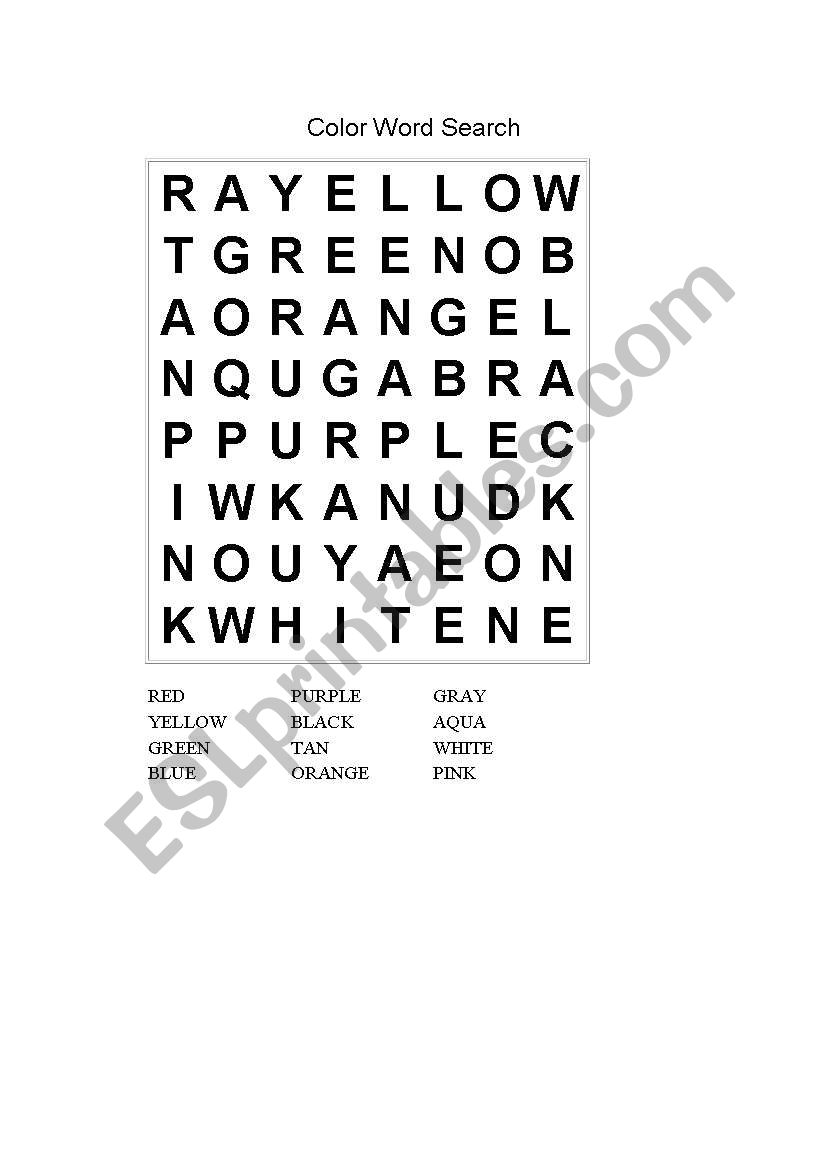 fun wordsearch worksheet