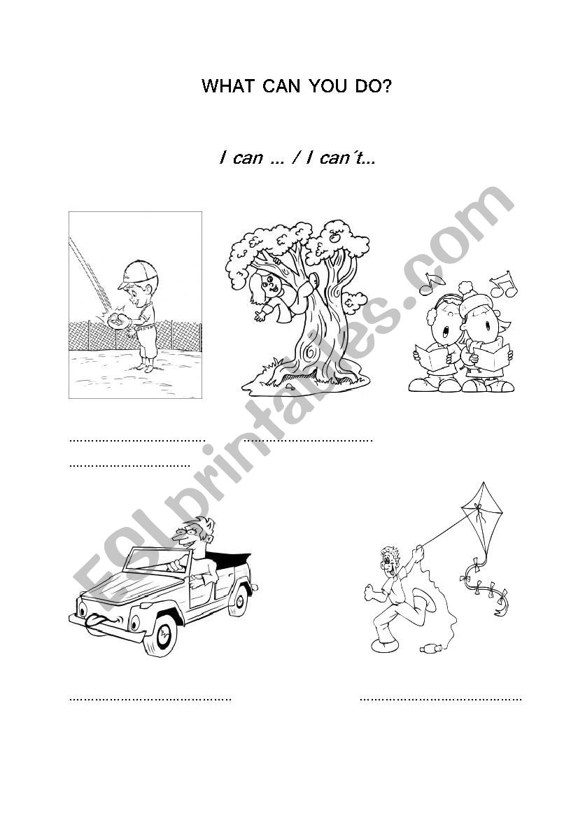 Can you do it?  worksheet