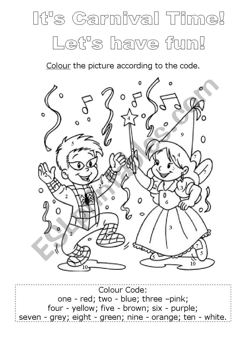 Carnival:letÂ´s have fun_1 worksheet