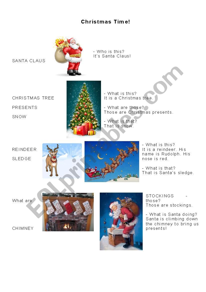 Christmas Time worksheet