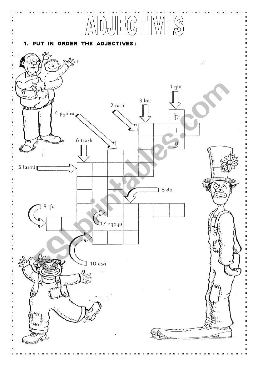 ADJECTIVES worksheet