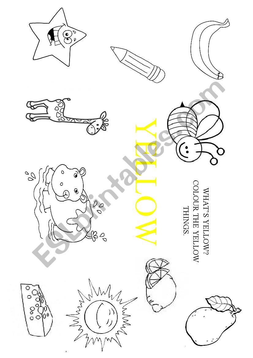 yellow worksheet