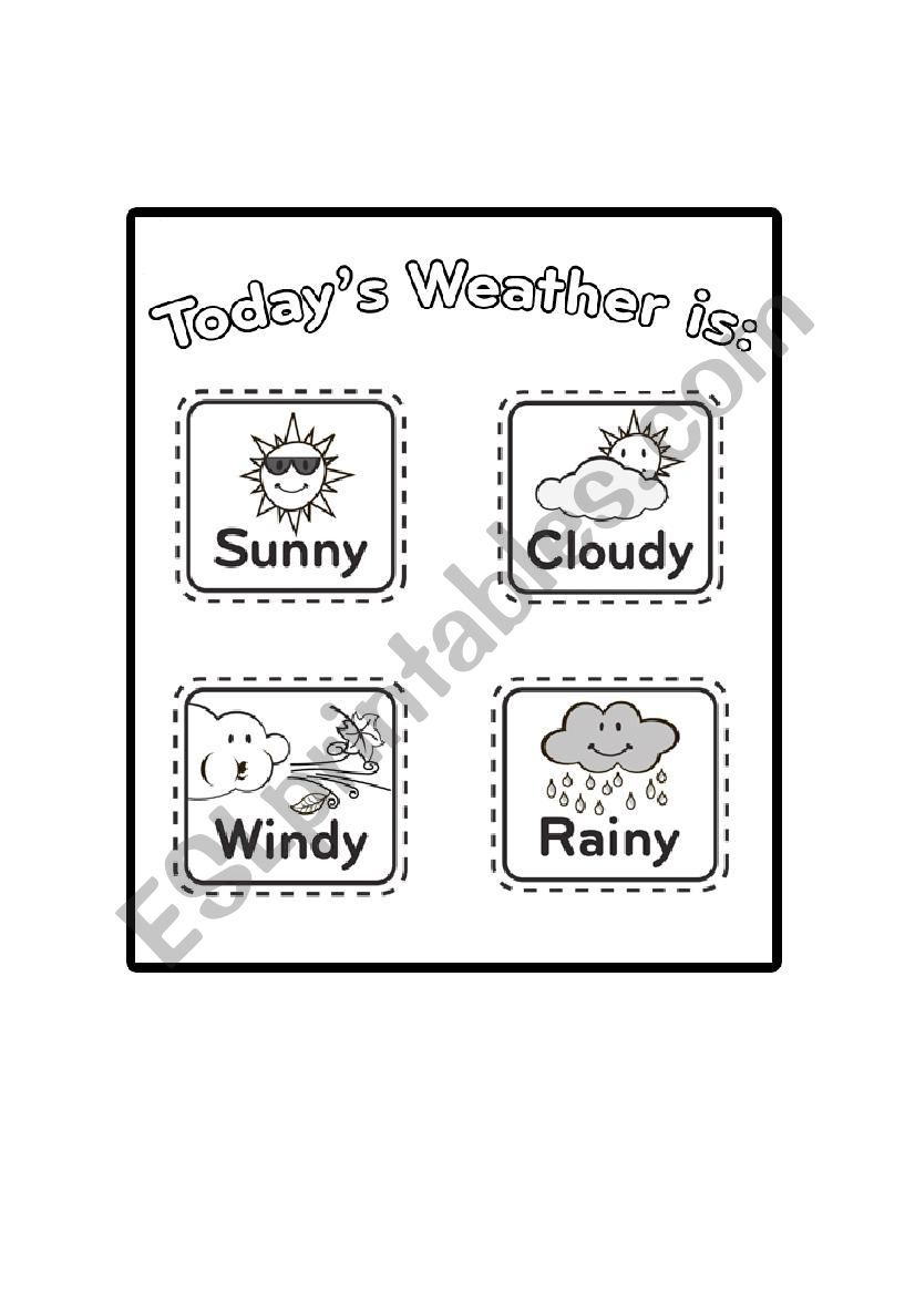 Weather Conditions worksheet