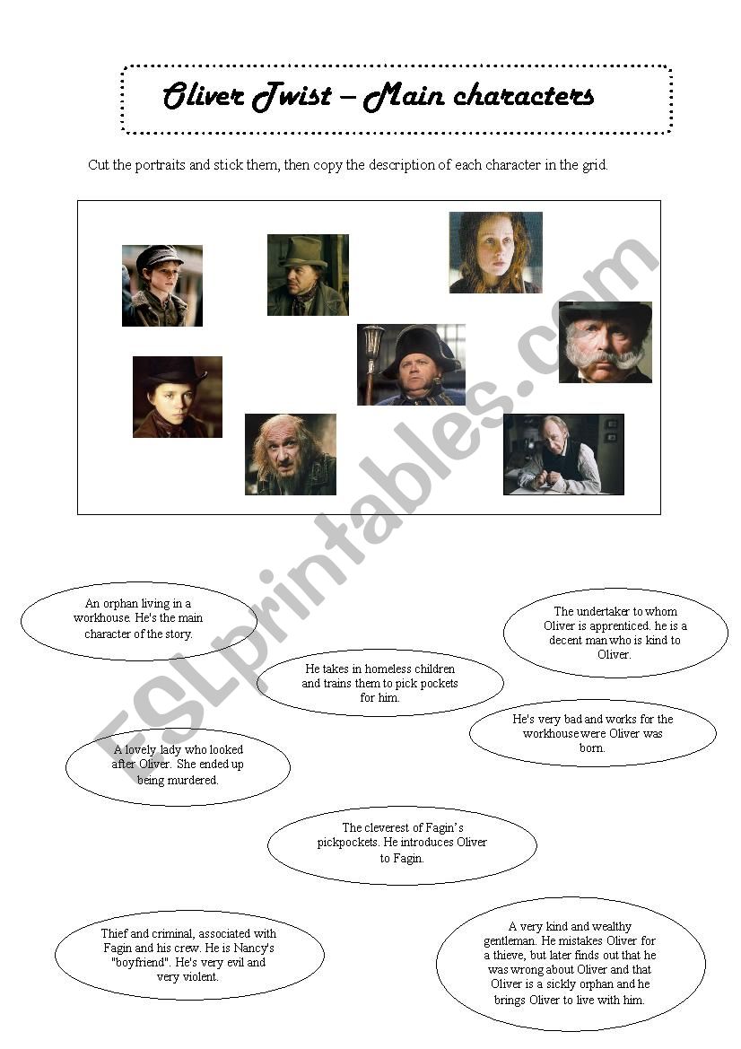 Oliver Twist - Main characters - PART 1