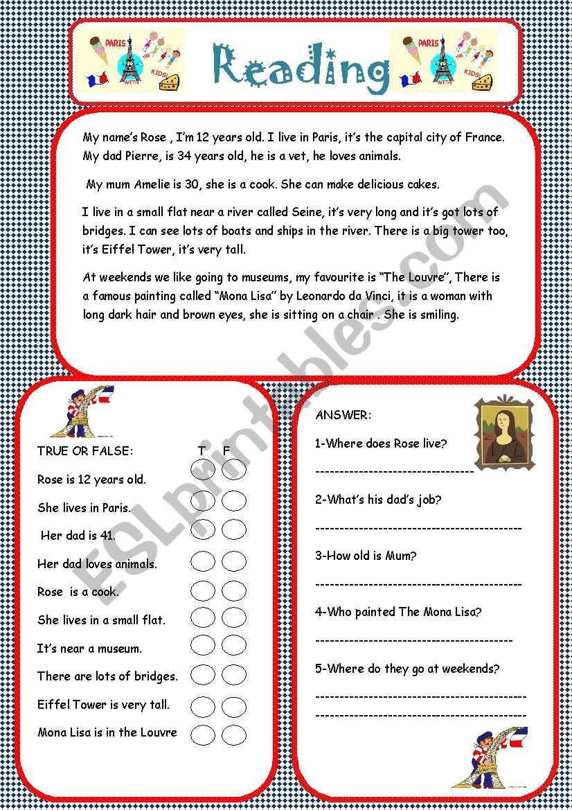 Easy reading II worksheet